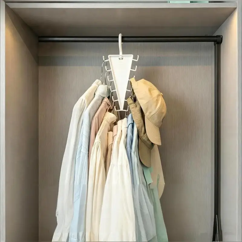 2Pcs Double Sided 12 Hooks Storage Rack V Shaped Baseball Cap Holder Belt Hat view 5