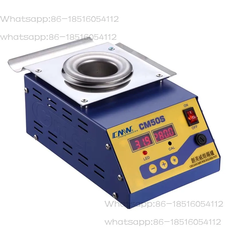 

CM-50S Digital Display 250w Melt Tin 600g Temperature Adjustable Melting Tin Furnace Solder Pot Round Tin Stove