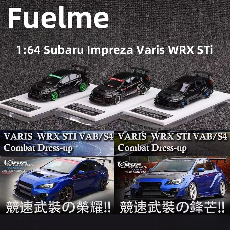 1:64 سوبارو امبريزا فاريس WRX STi VAB S4 نموذج مصغر من الراتنج، ديكور للبالغين، لعبة للأولاد، هدية عيد ميلاد للأطفال