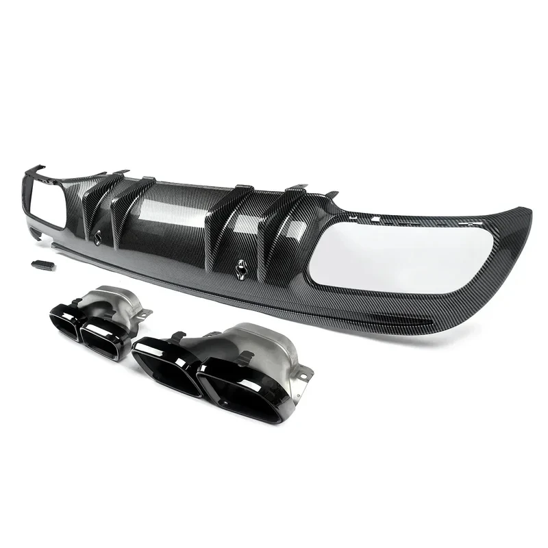 

High Quality W205 S205 2019-2021 Rear Diffuser Exhaust Tip Sport Bumper Upgrade Parts
