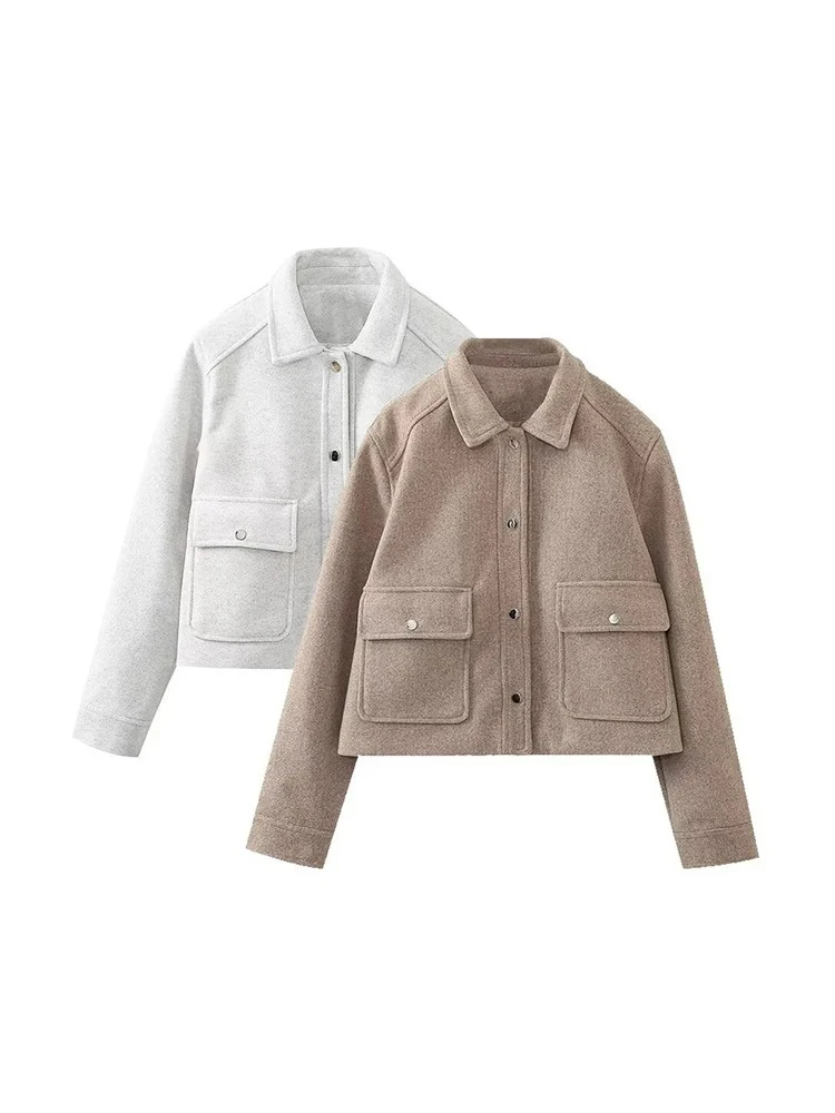 

женские осень/зима городские лацканы повседневная куртка уличная мода текстурированные куртка темперамент однобортный пиджак карманы украшения элегантный сплошной цвет холодная погода куртка