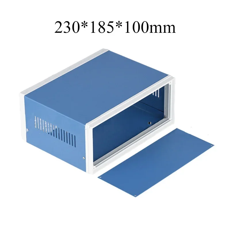 Waterproof Metal Project Box For Electronics Blue Instrument Case Enclosure Outdoor Distribution Box Housing 230*185*100mm
