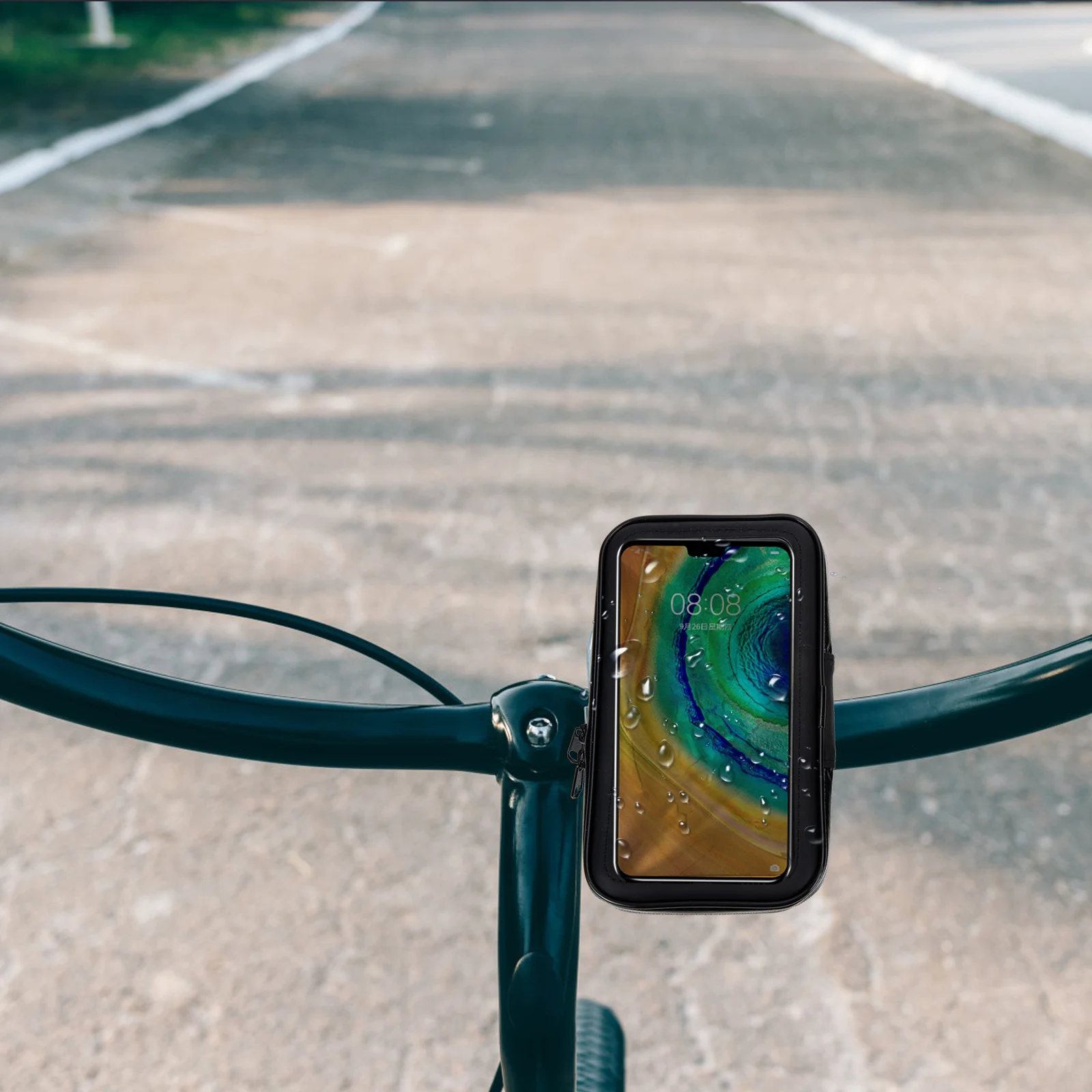 

Waterproof Phone Bag Pouch Bike Front Frame Supplies Cycle Holder Cycling Accessories Rearview Mirror