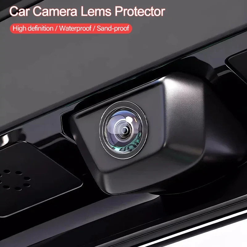 

Car Rear View Camera Protective Cover 9H HD Clear 360° Panoramic Lens Protector Waterproof Dustproof Anti-Scratch for Most Cars