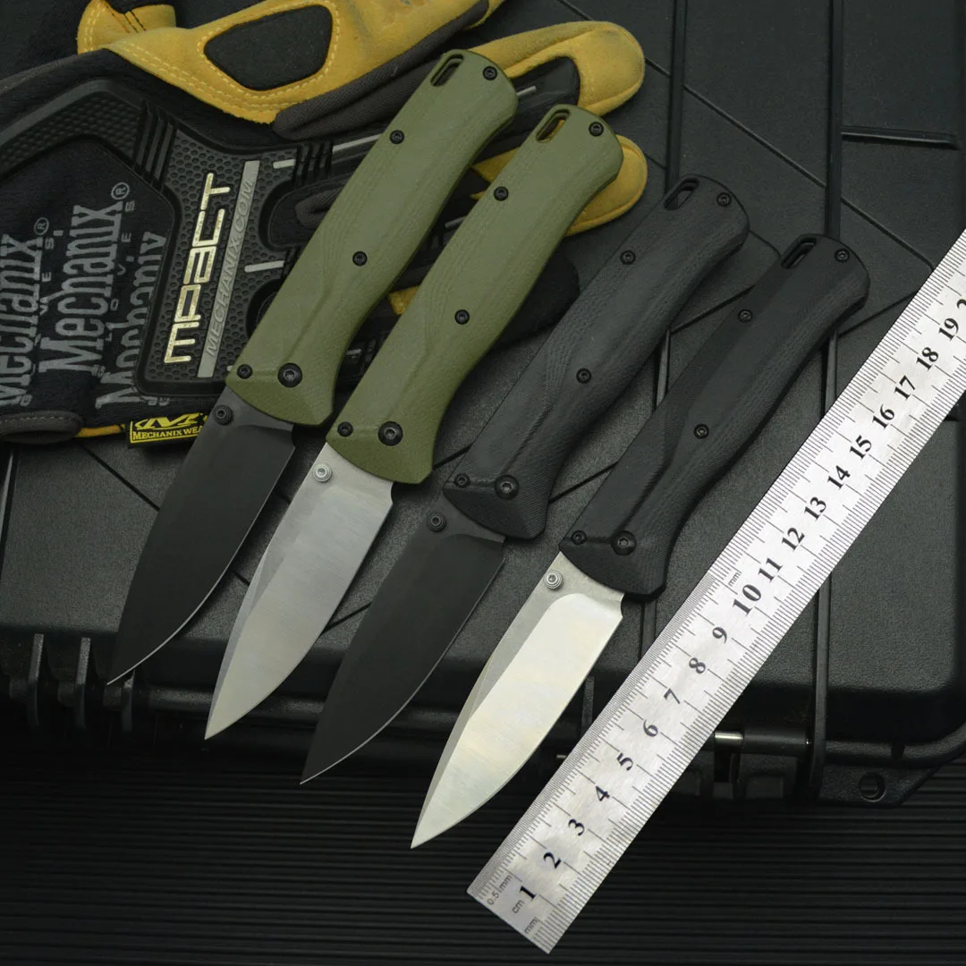 Outdoor Tactical Folding Knife Portable Knife D2 Blade G10 Handle EDC Camping Hiking Hunting Rescue Utility Tool BM 535