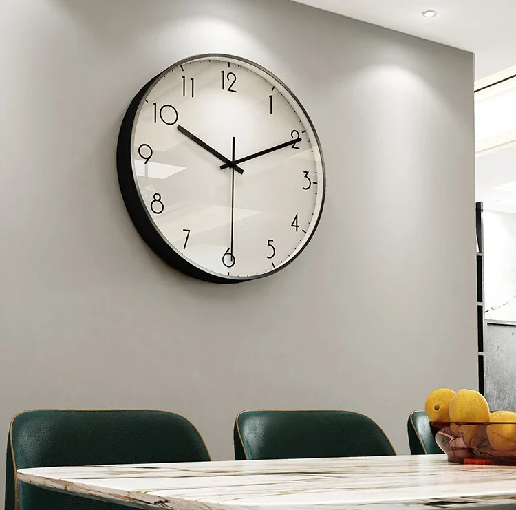 

#Wall clock, living room, home mounted fashionable clock, light luxury, modern simplicity