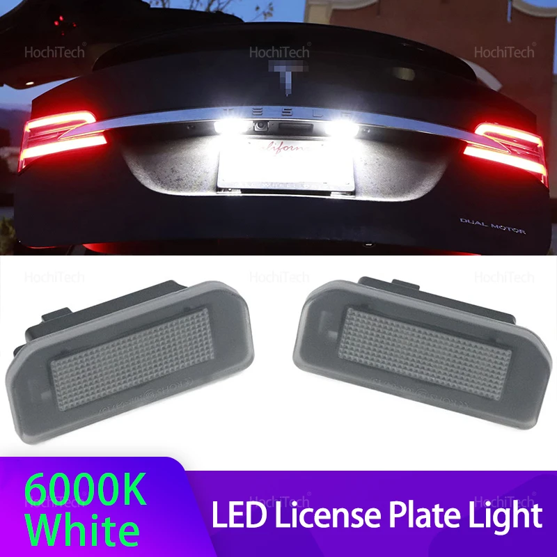 

2Pcs Car LED Auto Number License Plate Light Lamp 6000K White for Tesla Model 3 2017-2020 Model Y 2020 2021 2022