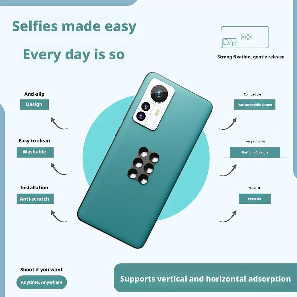 

Silicone Suction Silicone Suction Cups Square Phone Cell Silicone Holder Back Silicone Phone Suction Suction Cup Small Cups N4U4