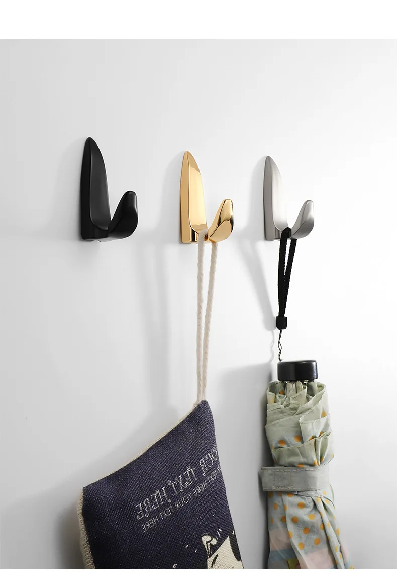 WV Moderne Wand Hängende Kleidung Haken Schlafzimmer Robe Haken Wohnzimmer Parlor Mantel Haken Schlafzimmer Robe Haken Handtuch Haken Bad Zubehör badezimmerzubehör badezimmer haken küchen schrank aufbewahrung kleiderbü – Detail 24
