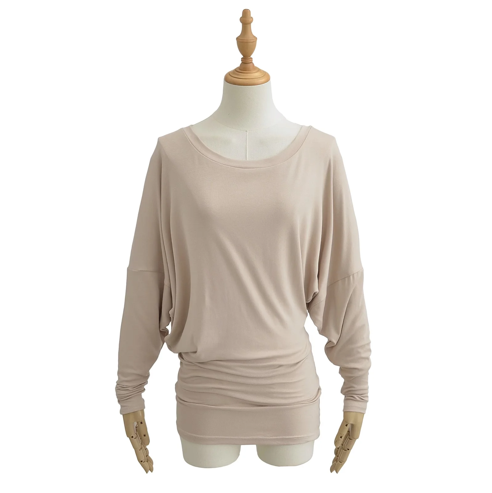 

Korean style Spring Summer Women Shirt Batwing Sleeve Casual Top Long Sleeve Tees Off The Shoulder Top T-Shirt Clothes