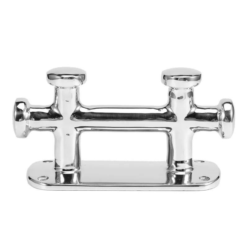 

Надежный швартовочный столб для морской лодки с двумя перекрестными швартами — планка из нержавеющей стали, швартовочная планка, оборудование для палубы и док-станции для судов — 145x61