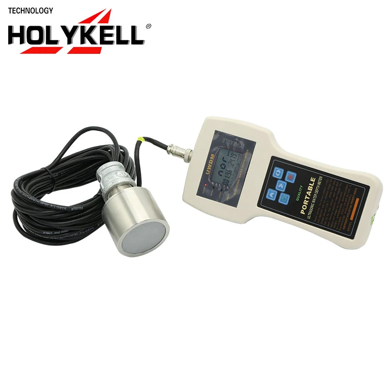 Holykell Well Borehole Portable Ultrasonic Sensor Echo Sounder Water Level Depth Meter
