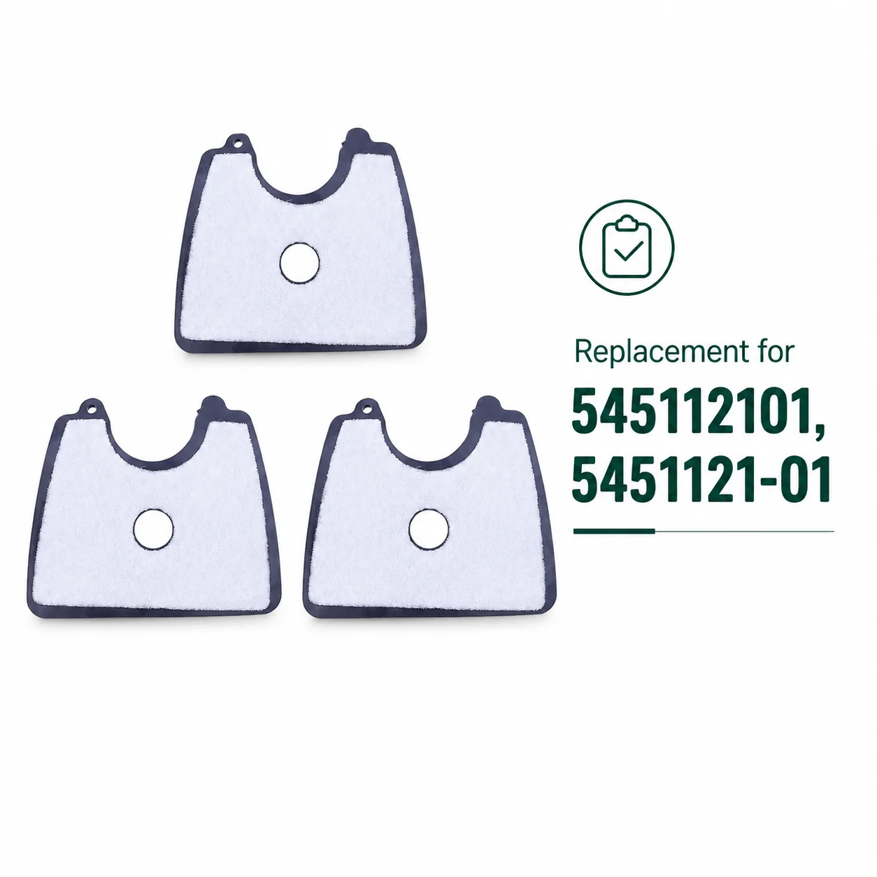 3 Pcs Air Filter Kit For Husqvarna 125B 125BVX 125BX Leaf Blower, Replaces 545112101 5451121-01, Air Filter Parts Accessories