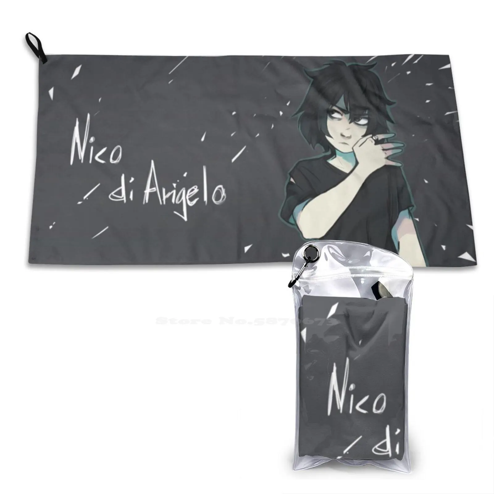 Nico Soft Towel Quick Dry Beach Towel Nico Di Angelo Pjo Heroes Of Olympus