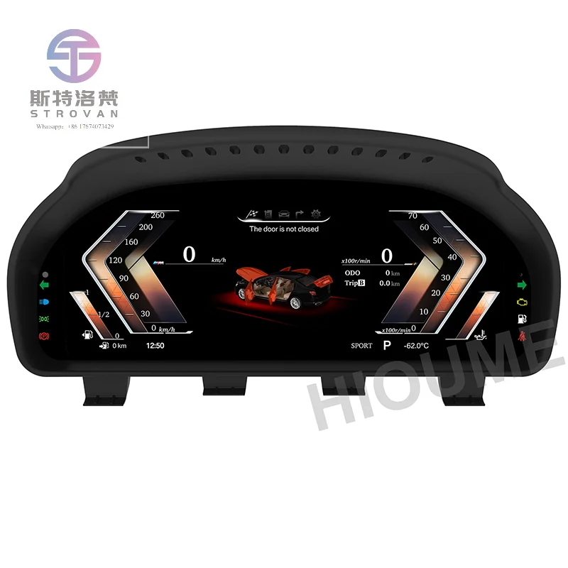 

12.5" Latest Car LCD Digital Dashboard Panel Instrument Cluster Cock Speedometer for X5 E70 X6 E71 F15 F16 2007-2017