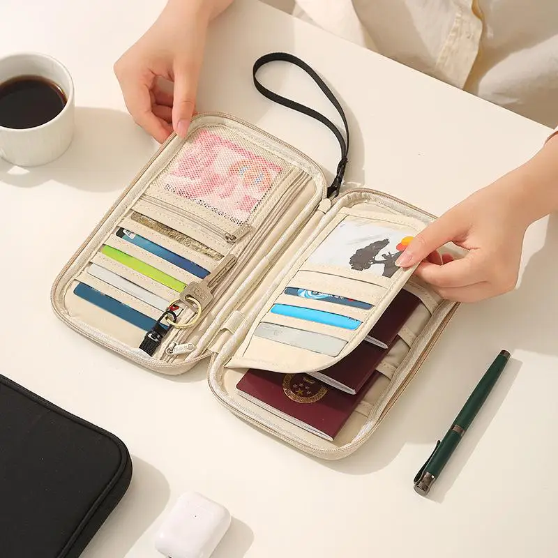 Organizer Travel Accessories Cover Document Bag Card Holder Travel Wallet For Family Passport Holder Waterproof Passport Wallet view 2