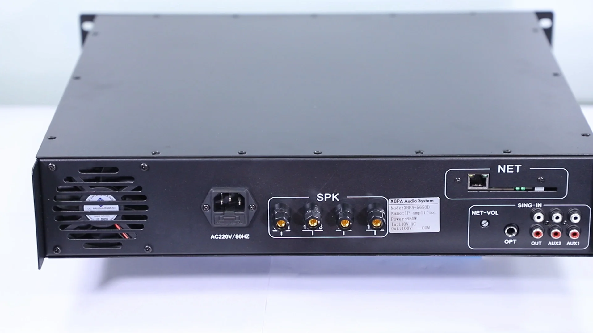 Pa Systeem Professionele Audio Versterker En Ip Pa Systeem Digitale Netwerk Audio Versterker Output 100-650W