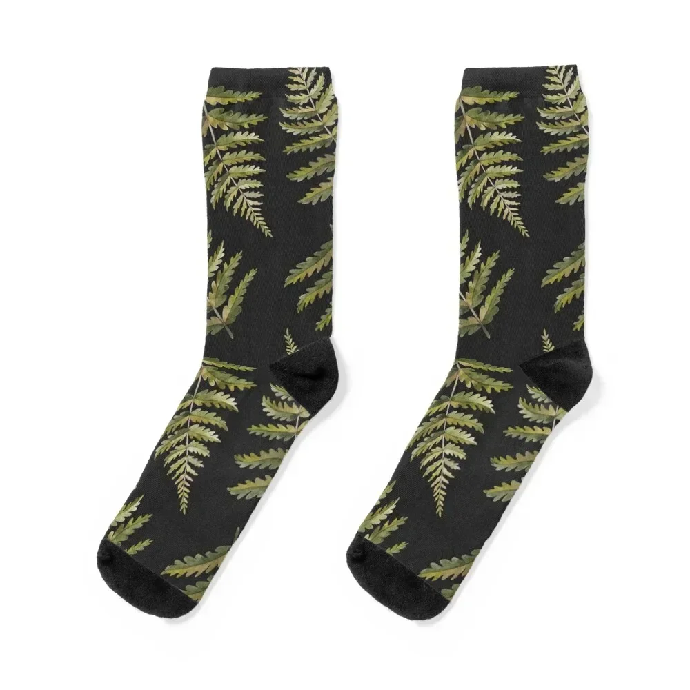 Fern Pattern Dark Socks Run set Stockings man short Designer Man Socks Women's Climbing Antiskid soccer hockey Socks Women Men's