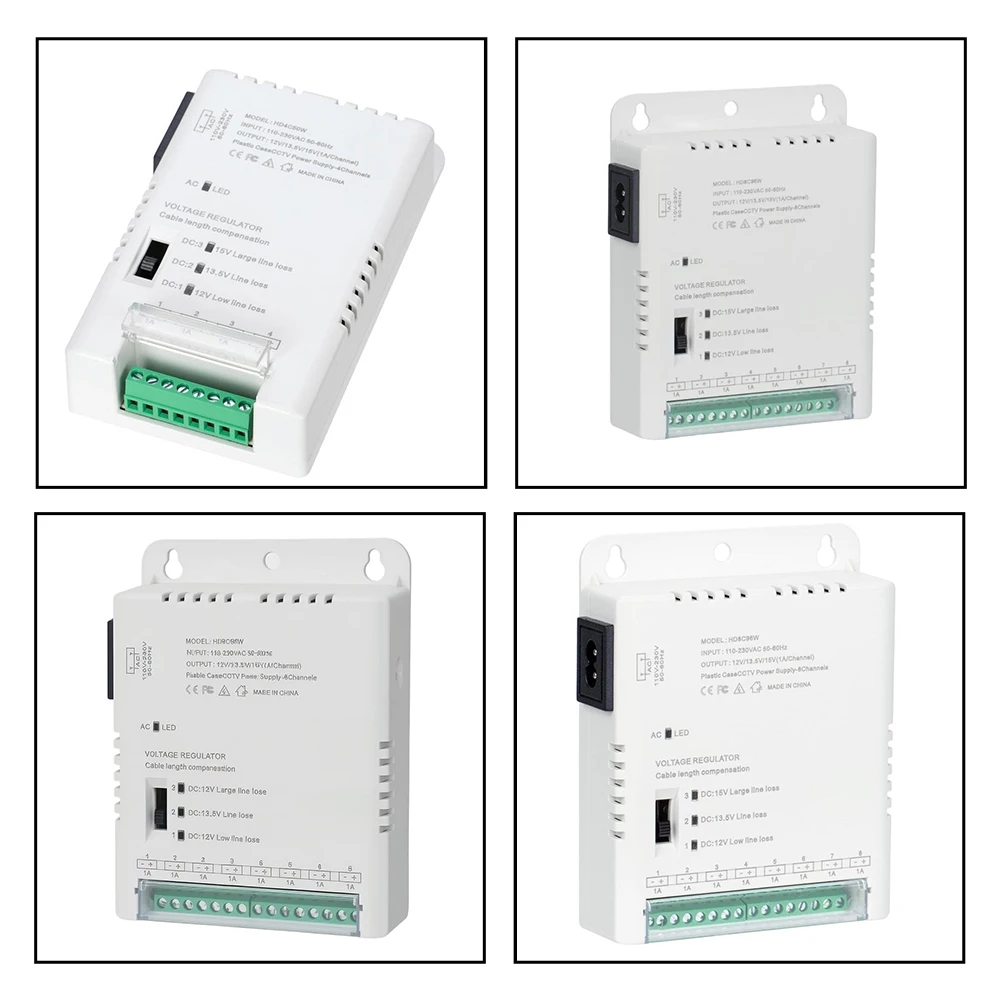 12V 8 Channel Power Supply for Security For Cameras 96W Output with Heat Resistant Casing and Reliable Voltage Delivery