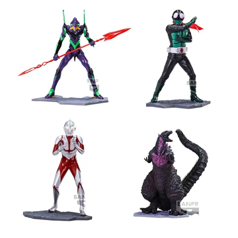 Bandai Original Sin Japan heroes universe EVANGELION-01 Ultraman Anime Action Figure Toys For Boys Kids Children Birthday Gifts