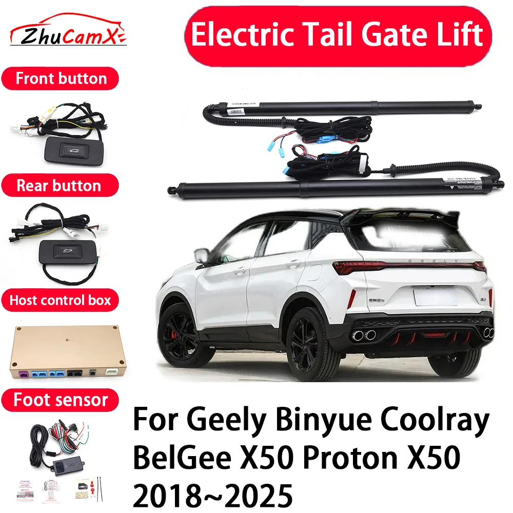 

ZhuCamX Car Automatic Electric Tail Gate Lift Tailgate Assist System for Geely Binyue Coolray BelGee X50 Proton X50 2018–2025