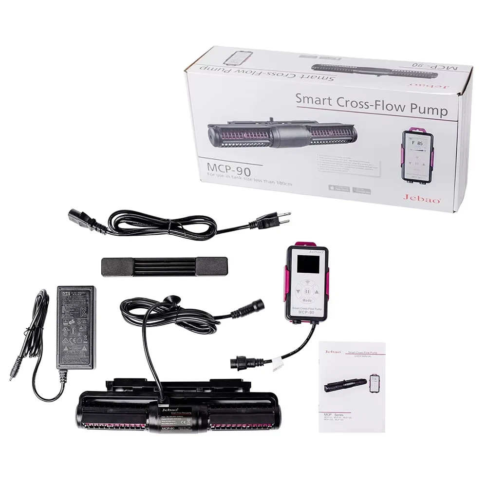 Jecod Jebao MCP Smart AP WIFI Sine Aquarium مضخة التدفق المتقاطع مضخة توزيع ذكية Wavemaker مع وحدة تحكم بشاشة LCD #5