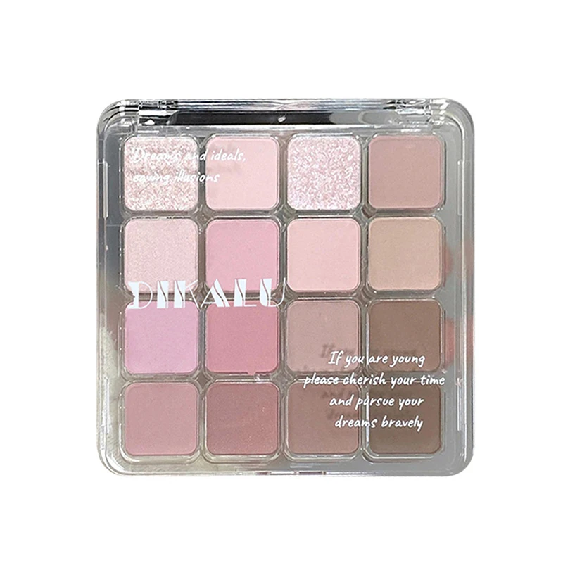 DIKALU Eye & Face Makeup, Unisex, Certified 16-Color Sunset Contour & Highlighter Palette – Waterproof, Long-Lasting,