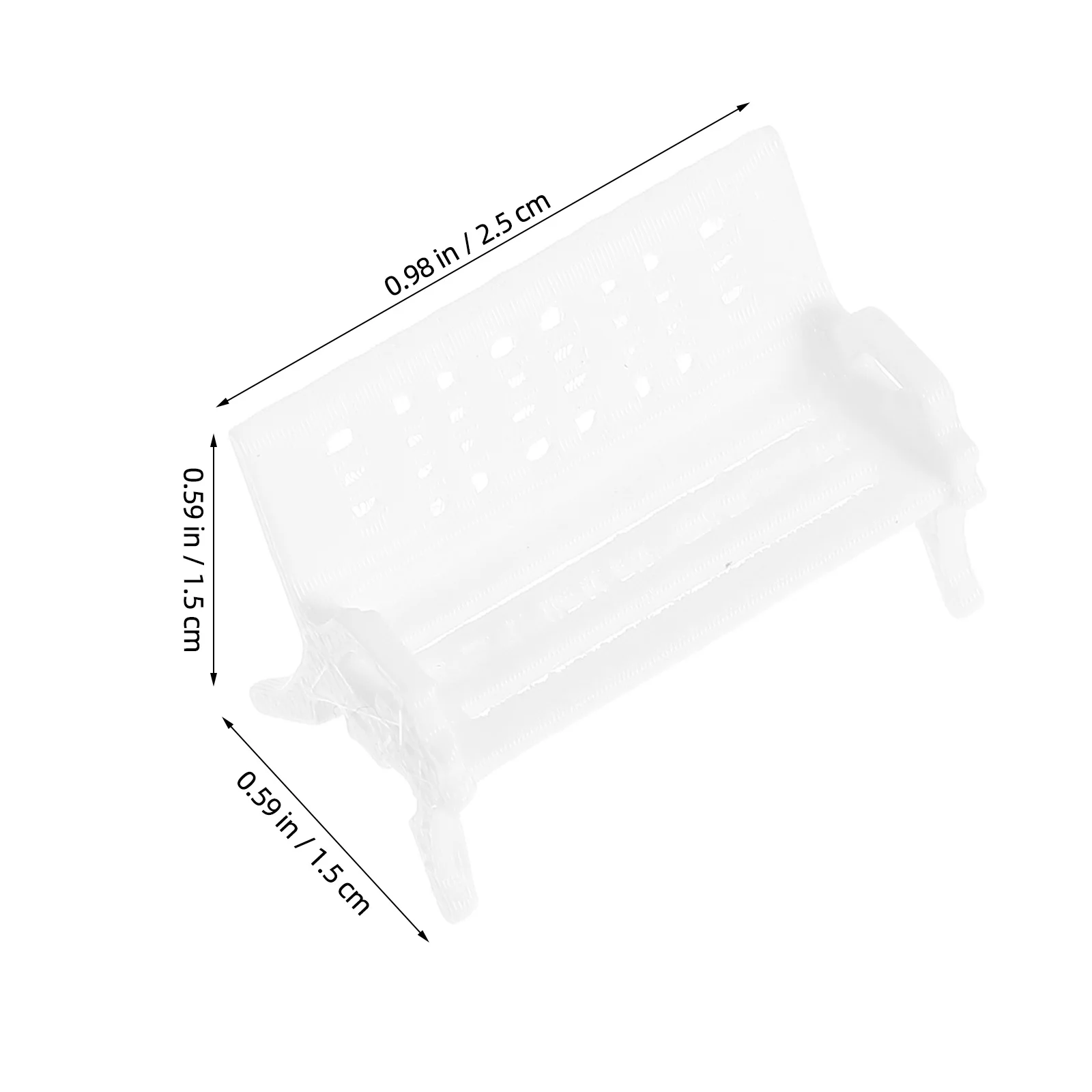 5 szt. Mini Plastikowe Krzesło Małe Krzesło z Podłokietnikami Ławka Parkowa Biurko Lekkie Przenośne Miniaturowe Meble Ekspozycyjne Miniaturowa Kanapa