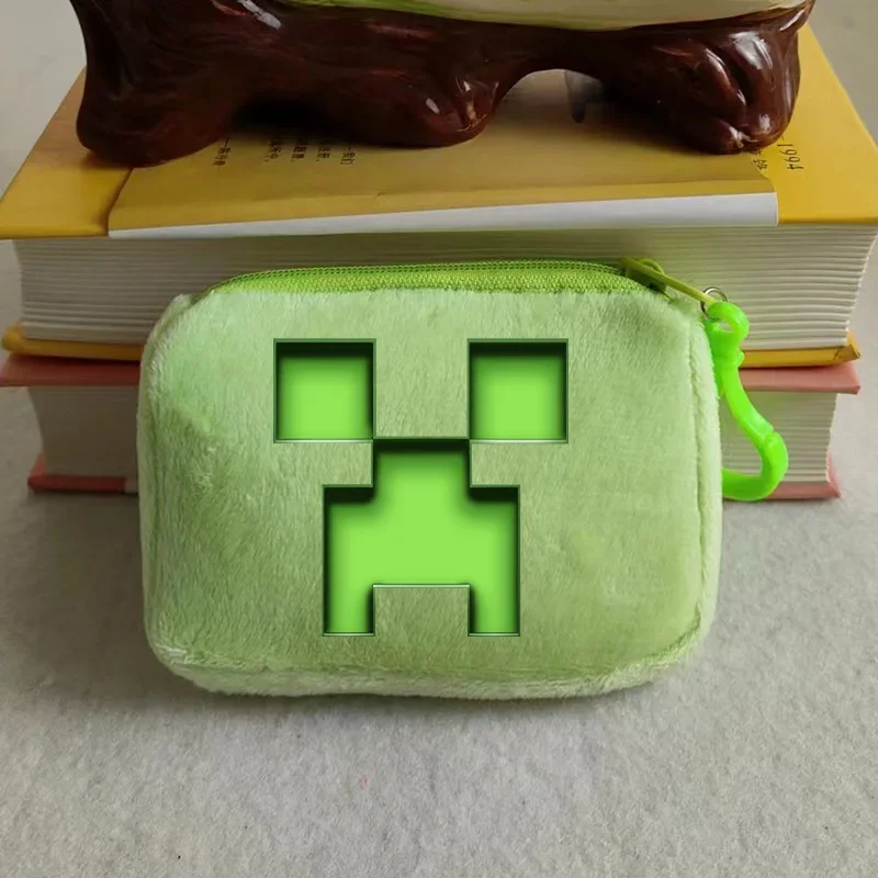 Miner Crafting Coin Purse Boy Mini Card Pack Girl Zipper Key Storage Bag Pixel Cute Kids Handbag Women Wallet Boy Birthday Gift