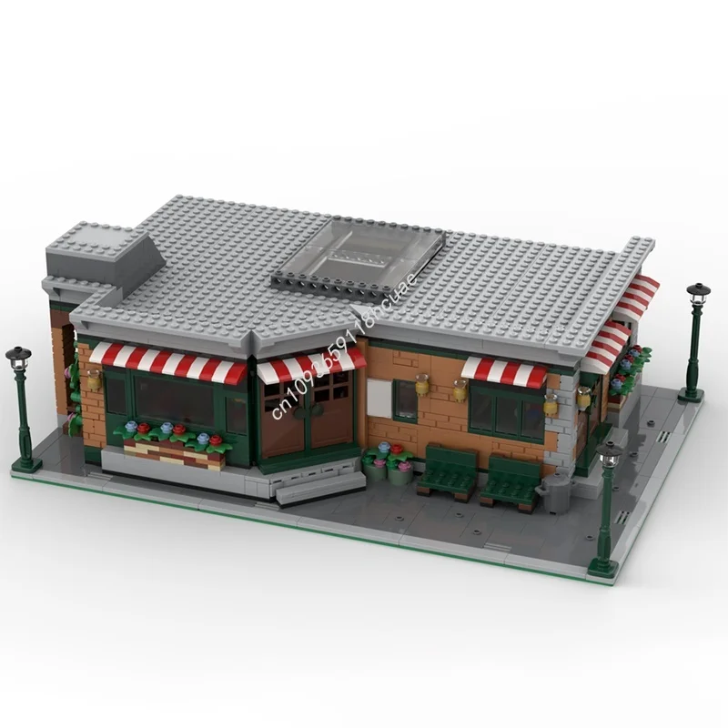 1952 قطعة MOC SitComplex المركزي بيرك وحدات نموذج اللبنات هدية الكريسماس العمارة لتقوم بها بنفسك فكرة لعب الاطفال عيد ميلاد #1