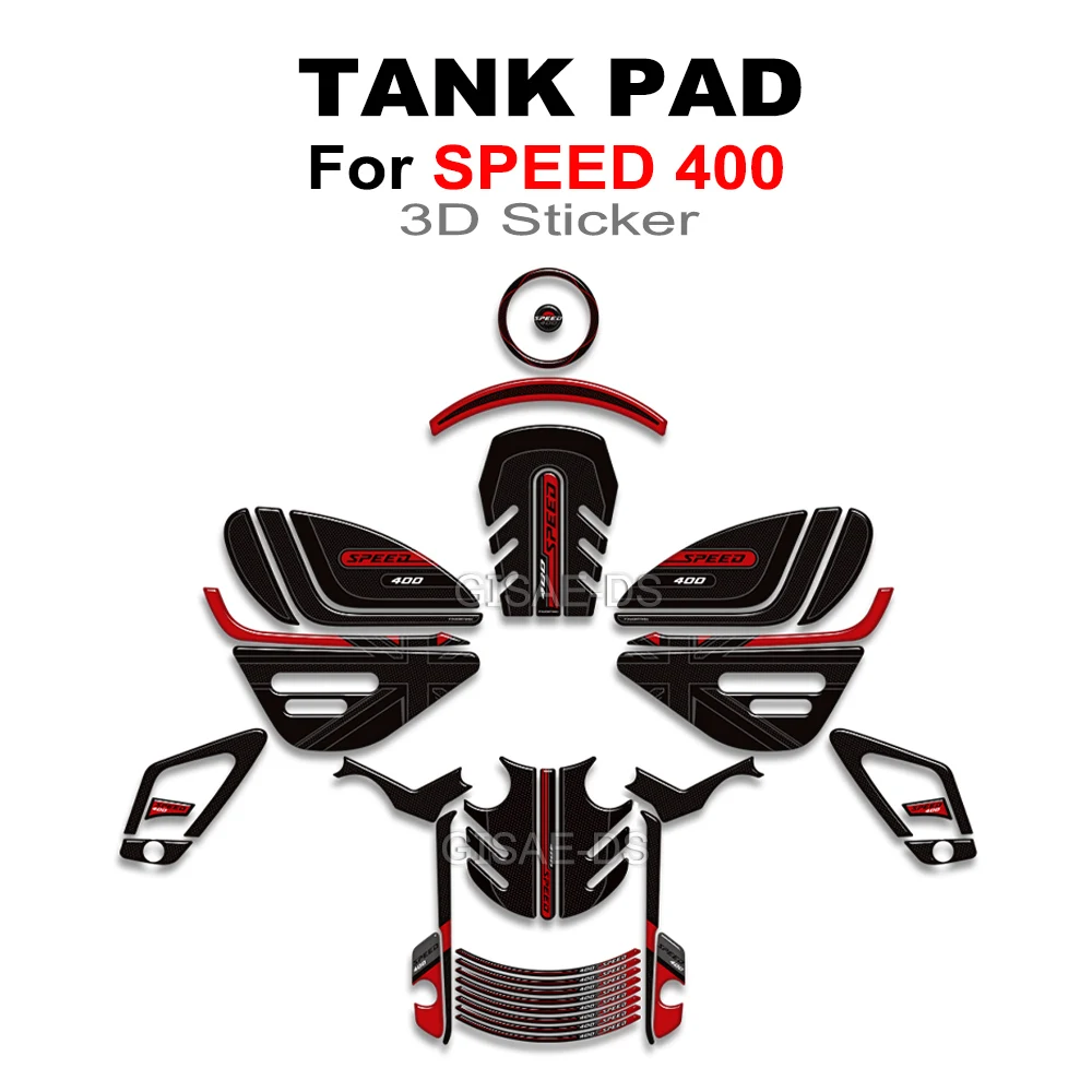 

For Triumph speed 400 SPEED400 Motorcycle Stickers Protector Fairing Fender Tank Pad Sticker Moto Decals 2024 2025