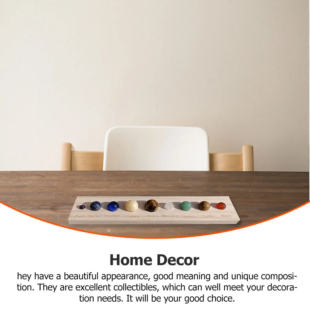 

1Set Exquisite Planet Decor Decorative Crystal Sphere Planet Ornament Desktop Tabletop Decor Delicate Crystal Sphere