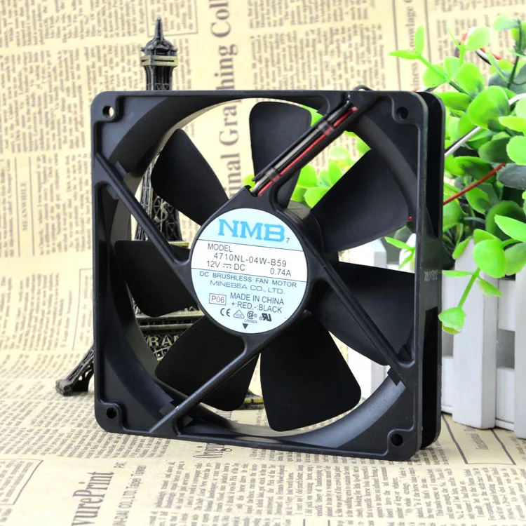 

12025 12V 0.74A 4710NL-04W-B59 12CM FAN SPEED DETECTION COOLING FAN