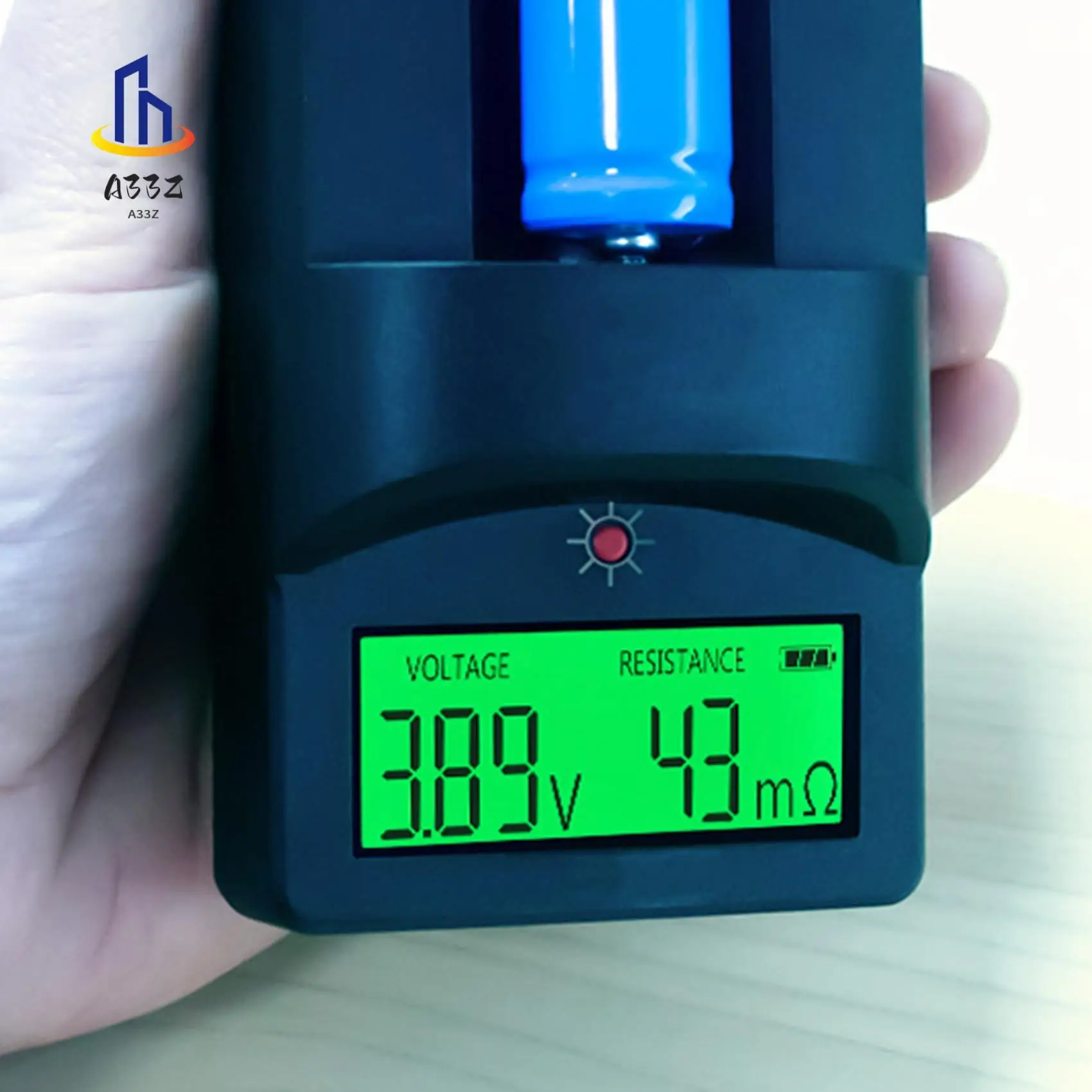 

A33Z-Digital Display Battery Voltage Internal Resistance Tester 0-999MΩ Universal 18650 Lithium Battery AA Detection
