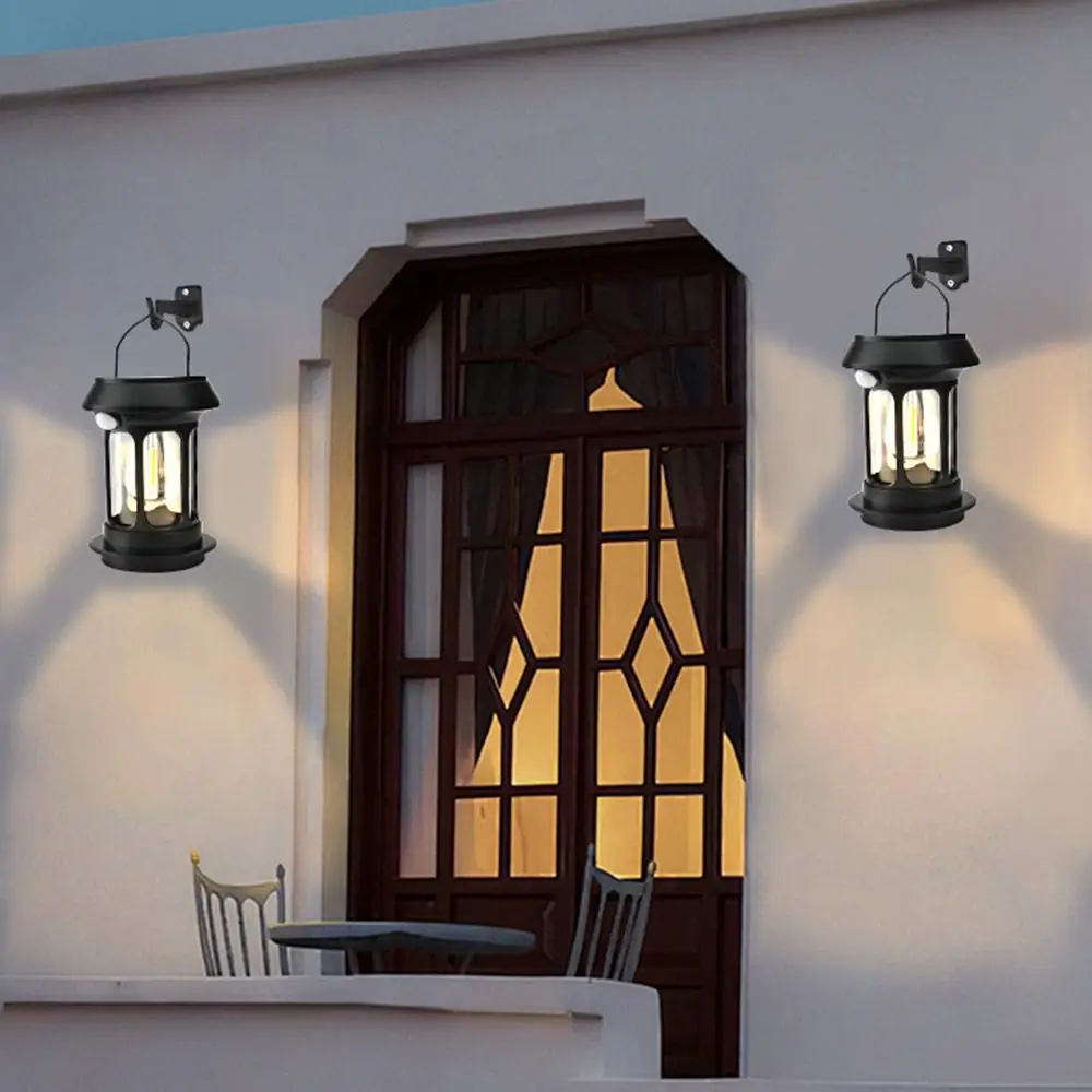 Type-C Rechargeable Solar Camping Lights Solar Powered Multifunction Hand Lantern Waterproof Portable Wall Hanging Light Home