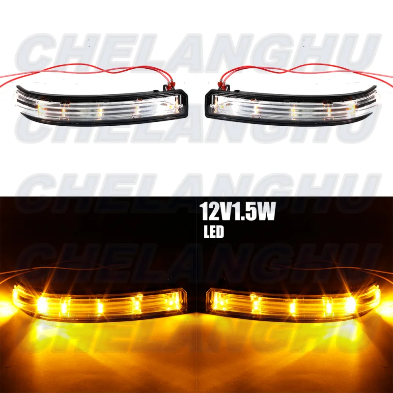 For Benz W245 B150 B160 B170 B180 B200 2005 2006 2007 2008 2009 2010 2011 2pcs LED Turn Signal Light Repeater Indicator