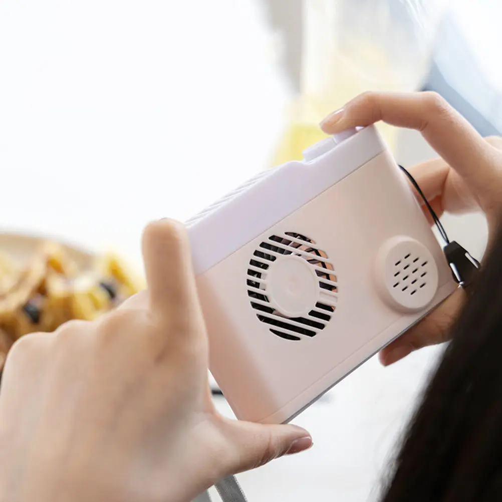 

Mini Cooling Fan Summer Portable USB Charging Aromatherapy Hanging ABS Material Strong Wind Ideal Car Home Living Appliances