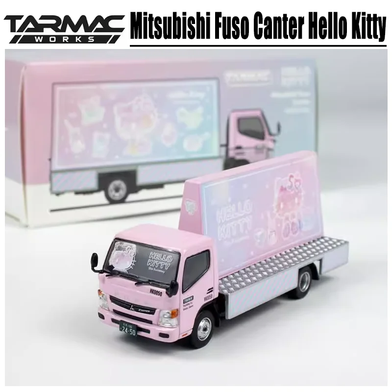 

Tarmac Works 1/64 Mitsubishi Fuso Canter Hello Kitty Alloy Toy Motor Vehicle Diecast Metal Model Gifts