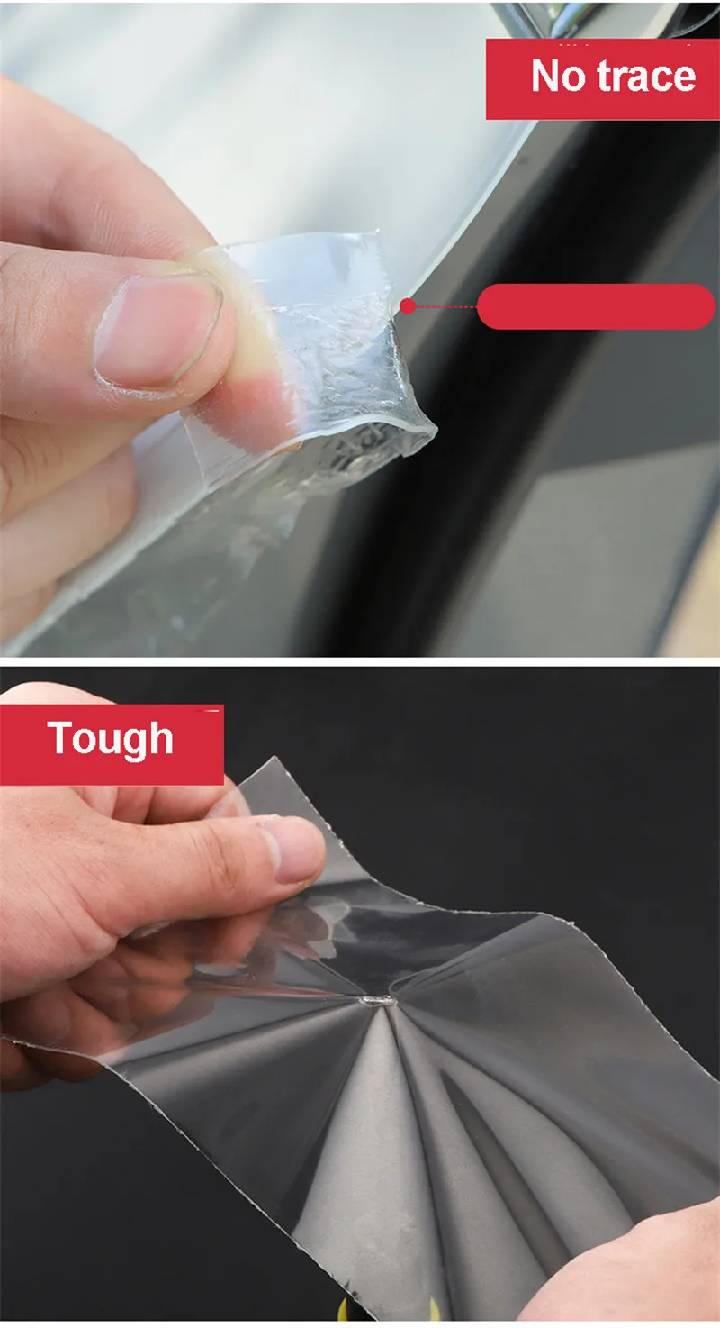 Transparent Auto Tür Aufkleber Protector Auto Tür Sill Kratz Aufkleber Protector Nano Band Auto Stoßstange Streifen Auto Schützen – Detail 8