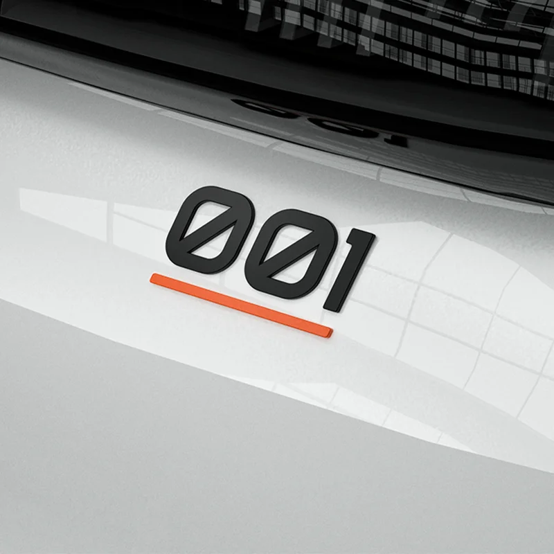 For Zeekr 001 X 2021-2024 Accessories Look Trim Car Front Machine Panel Logo Car Tail Badge Cover Decor Sticker Frame Garnish