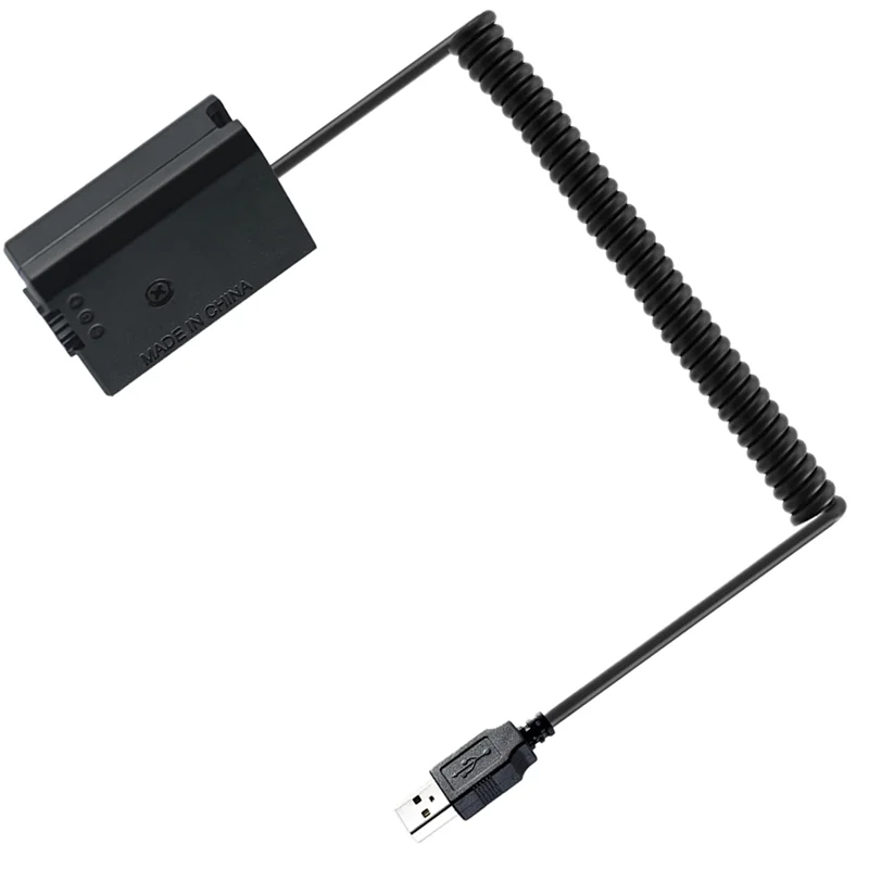 5X USB كابل شحن NP-FW50 الدمية بطارية الربيع سلك لسوني A7 A7R A7S A7M A7II A7S2 A7M2 A7R2 A6500 DC المقرنة-Y47A