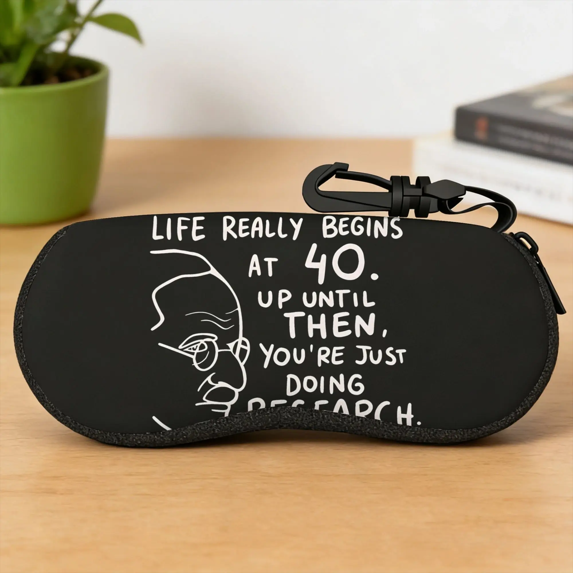 Carl Gustav Jung Quote Glasses Case Men Women  Sunglasses Pouch Retro Zip Eyewear Box Pocket Eyeglass Protector
