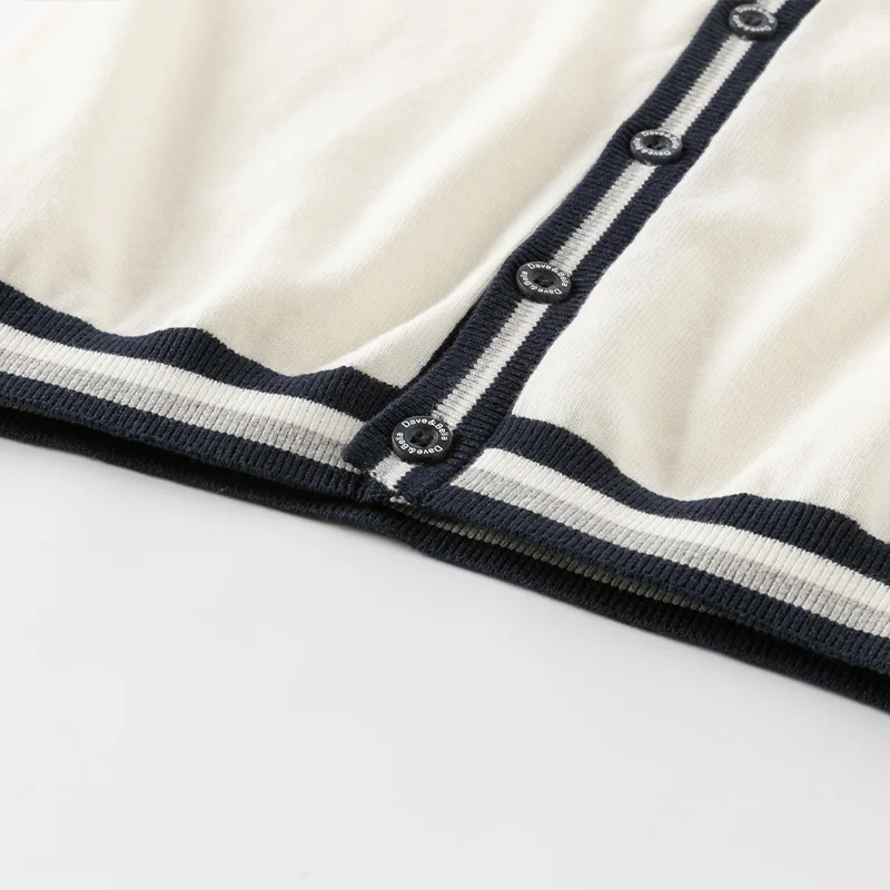 ديف بيلا الأطفال سترة سترة الخريف الشتاء طويلة الأكمام الفتيان محبوك سترة قطنية عالية الجودة موضة ملابس خارجية الاطفال الملابس DK1250349 #5