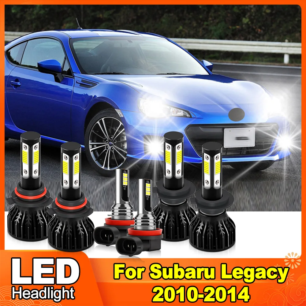 

Car LED Headlight 6000K White COB Chips 60000LM High Low Beam Headlamp Fog Light Plug and Play For Subaru Legacy 2010-2013 2014