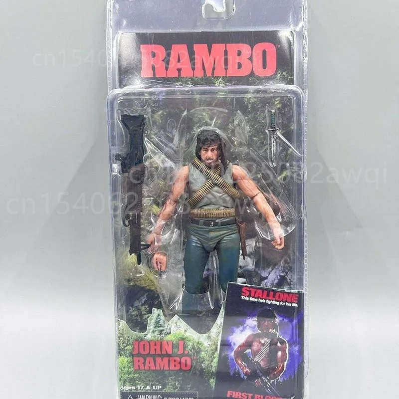 NECA Figur First Blood John J Rambon Drake Ultimate Edition PVC Action Figure Sammlung Modell Spielzeug 17 cm Geburtstag Weihnachten Geschenk – Detail 11