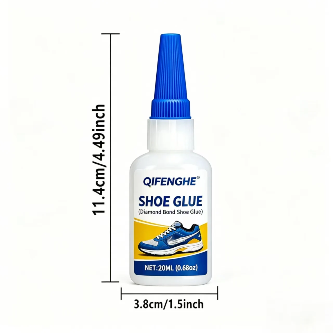 QIFENGHE Shoe Glue 0.68oz Professional Shoe Repair Adhesive Strong Bond For Loose Soles Detached Decorations Works On Leather Ca image 6