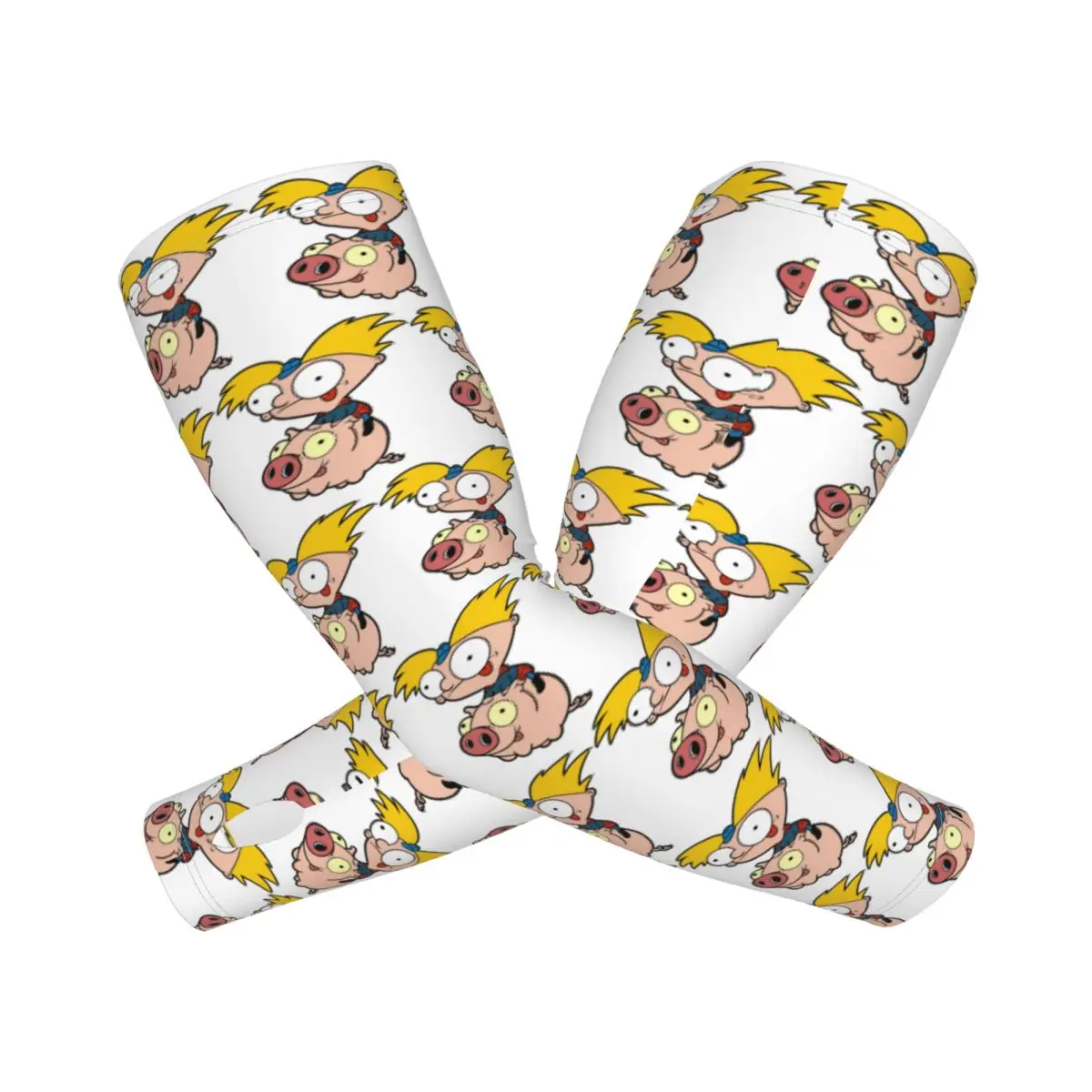 

Эй, Арнольд, Хельга, Паки, мультяшные уличные рукава, защита от солнца и ультрафиолета, летние ледяные шелковые велосипедные татуировки, рукава