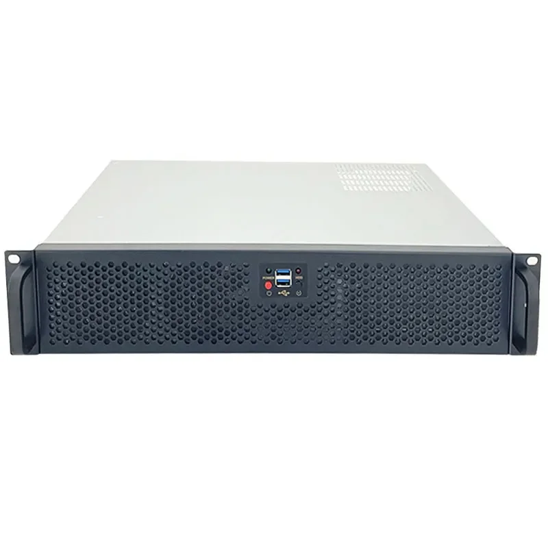 For 2U-300 Industrial Control Server Chassis 300mm Deep Short Box Monitoring Video Recorder MATX Board ATX Chassis Industry