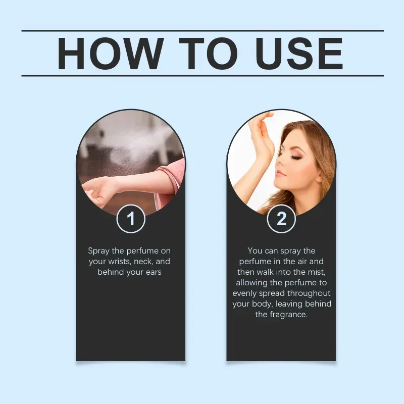 Picture 7: 100ML Elegant Women's Perfume Oriental Scent Lasting Fragrances  Charm Eau De Parfum Fresh Coconut Citrus Body Spray Men Cologne