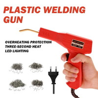 50W EU Plastic Welder Welding Machine Car Bumper Soldering Gun 4 Types Staples for Bumper/Kayak/Plastic Product Repairs